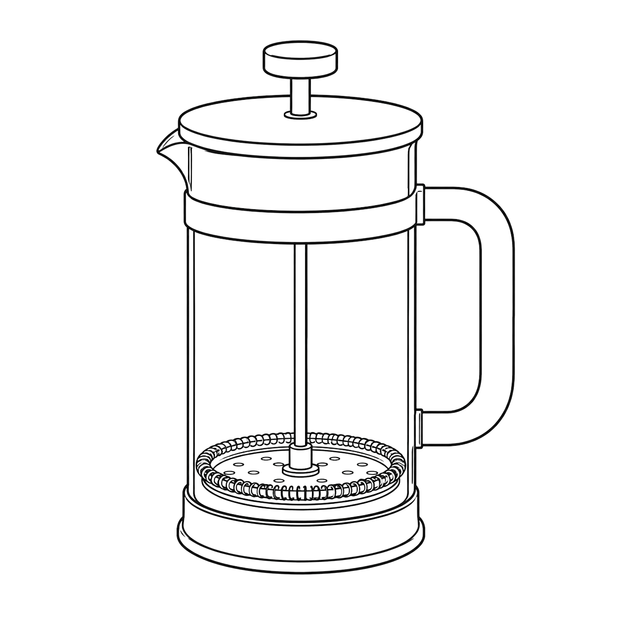 French Press Grafik